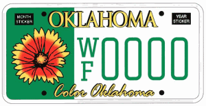 Wildflower license plate