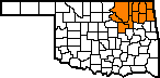 State outline showing Division 8