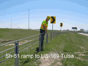SH-51 ramp at US-169 in Tulsa