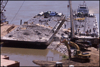 North Barge Cleared of Large Debris