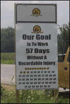 Gilbert Central Commitment to Safety Sign