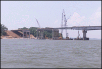 View of Entire Worksite from Downriver