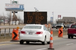 Photo of construction smart signs in Tulsa.