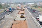 Photo taken on September 30, 2009 of construction along I-35 in Norman.