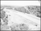 Aerials of I-35 work in the Arbuckle Mountains in April 1968.