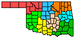 Oklahoma showing Districts